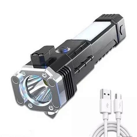 Cool White Portable W Rechargeable Torch Led Flashlight Abs Lithium