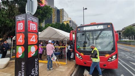 Instalan Nueva Parada En La Estación De La Línea 4 Del Metrobús Con