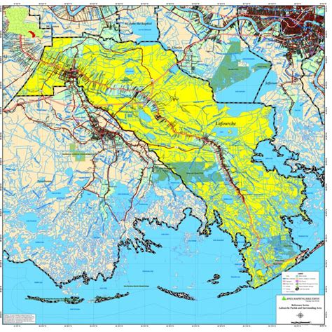 Lafourche Parish Map