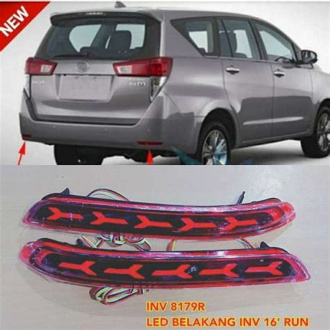 Jual Lampu Reflektor Bumper Belakang Led Running Sein All New Innova