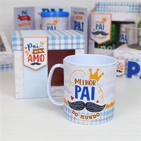 Arquivo De Corte Caixa Caneca Dia Dos Pais ST PDF Elo7