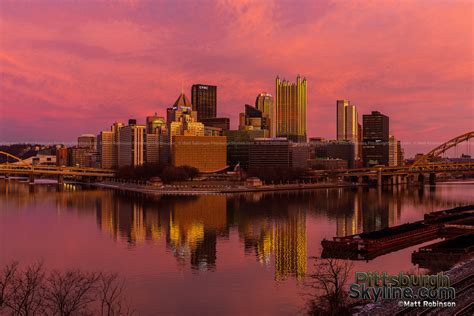 Pittsburgh Skyline Sunset 2023 - PittsburghSkyline.com – Original ...