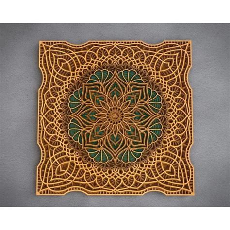 Mandala Flor Camadas Cores 3d 89cm M3d042 Elo7