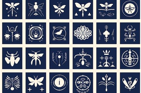 Premium Vector | Spell icon set with symbols cards spells