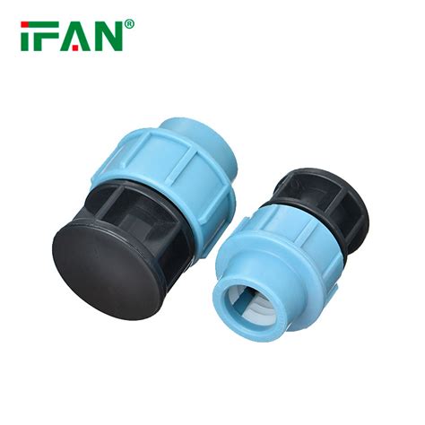 Ifan High Quality HDPE Fittings Blue PE Plug Plastic PP Compression