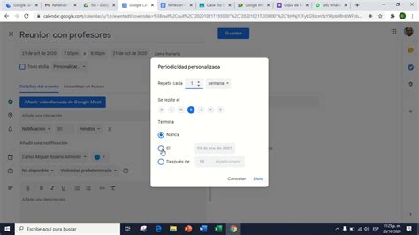 Como Agendar Reuniones Recurrente En Google Meet YouTube