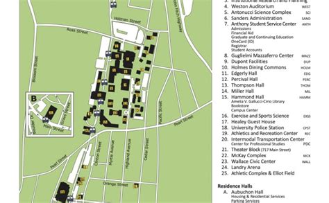 Fitchburg State University Campus Map