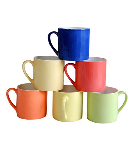 Pearl Multicolor Tea & Coffee Mugs Set: Buy Online at Best Price in ...