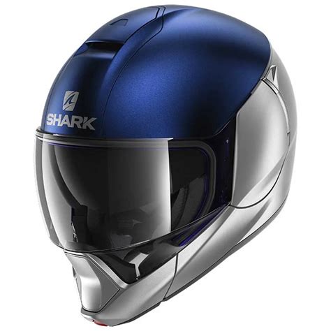 Shark Casco Modular Evojet Dual Blank Plateado Motardinn