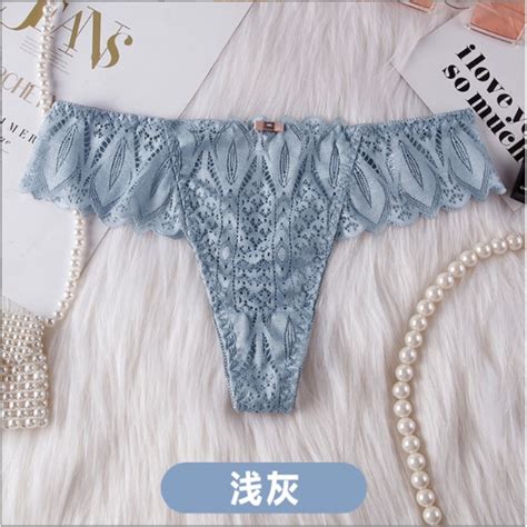 ZXYOUPING Calcinha Feminina De Renda Sexy Lingerie T Back G String Multicolor Sem Costura Mais