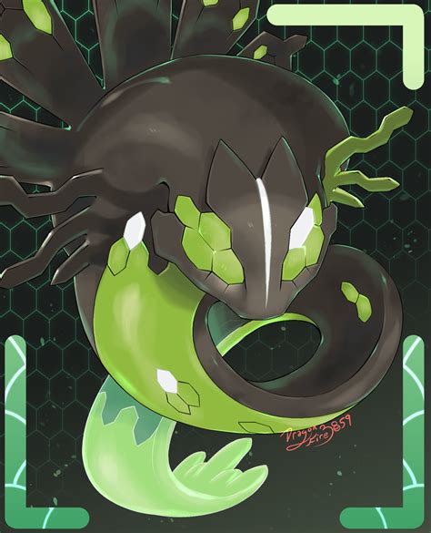 Zygarde Pok Mon Legends Z A Dragonfire Illustrations Art Street