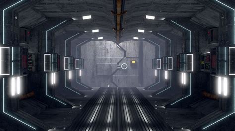 Blender Sci Fi Corridor Modelling Sci Fi Spaceship Interior