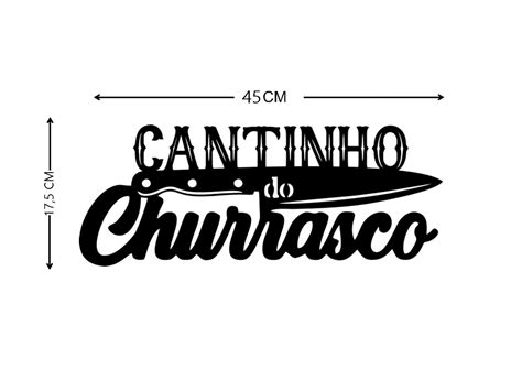 Cantinho Do Churrasco Aplique De Parede Em Mdf Preto Enfeite