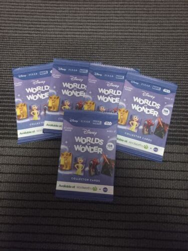 Woolworths Disney Worlds Of Wonder X Packs Unopened Collector