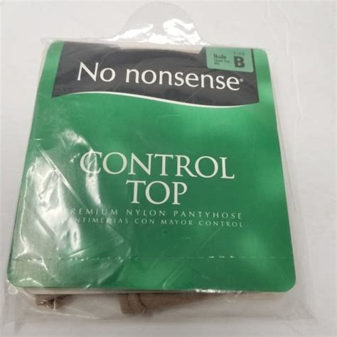 Control Top PANTYHOSE NO NONSENSE Size B Nude Sheer Toe NOS A EBay