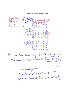 Fillable Online Math Tamu Section 1 2 Row Echelon Form Example Solve