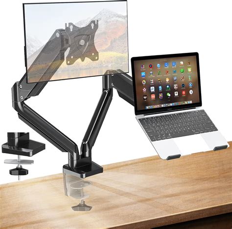 NOVAKA Soporte Para Laptop Y Monitor Con Bandeja Ajustable Para