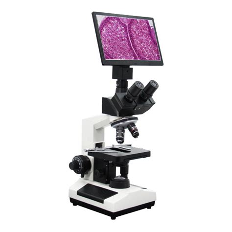 MICROSCOPIO TRINOCULAR BIOLÓGICO CON PANTALLA LCD HD de 10 1 USAMED XSZ