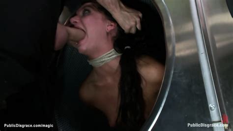 Bound Slut Ass Fucked In Laundromat