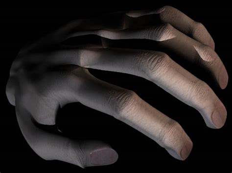 basic hand mesh  rig