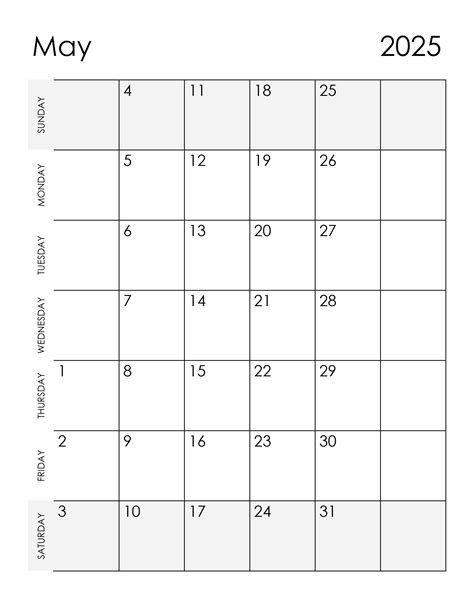 Calendar For May 2025 Free Calendarsu