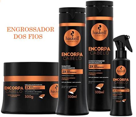 Kit Encorpa Cabelo Produtos Haskell Kit De Tratamento Para