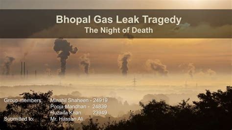 Bhopal Gas Leak Pptx