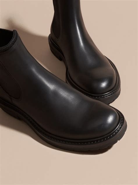 Leather Chelsea Boots Burberry