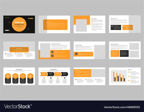 Business powerpoint presentation slides template Vector Image