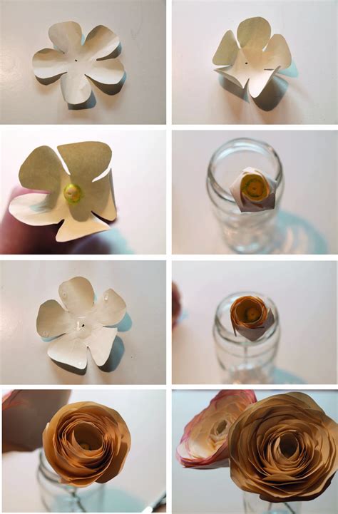 DIY Papierblumen Schöne Ranunkeln ganz einfach selber machen Diy