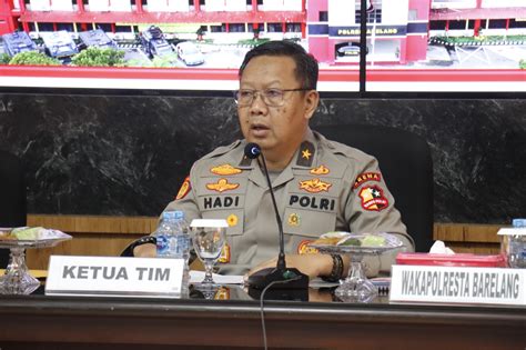 Mabes Polri Lakukan Supervisi Dalam Rangka Operasi Mantap Brata Tahun