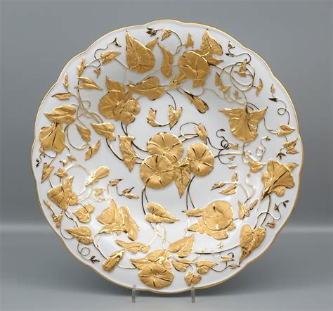 Art Of Antik Meissen Prunkteller Schale Blumen Gold