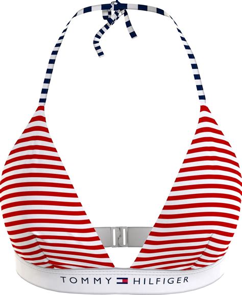 Tommy Hilfiger Triangle Fixed Foam Bikini Primary Red Uw Uw