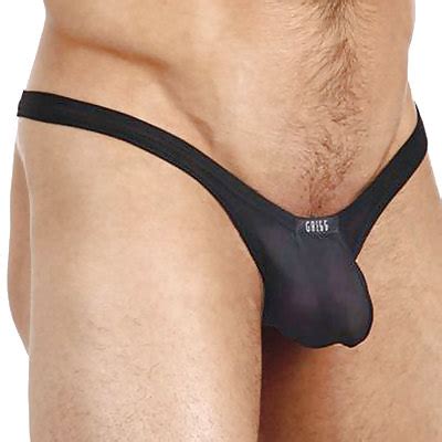 Men Mesh Sheer See Through Bulge Pouch G String Bikini Underwear The