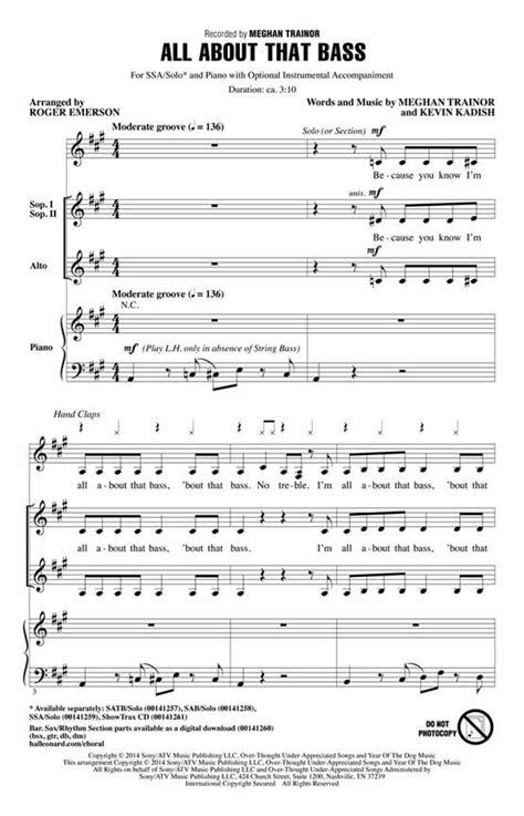 Meghan Trainor Sheet Music For Womens Choir Buy Online