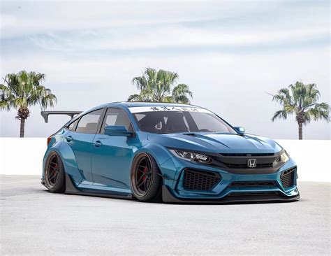 Widebody Kit For Honda Civic 10th Gen Carbon Fiber Robot Craftsman