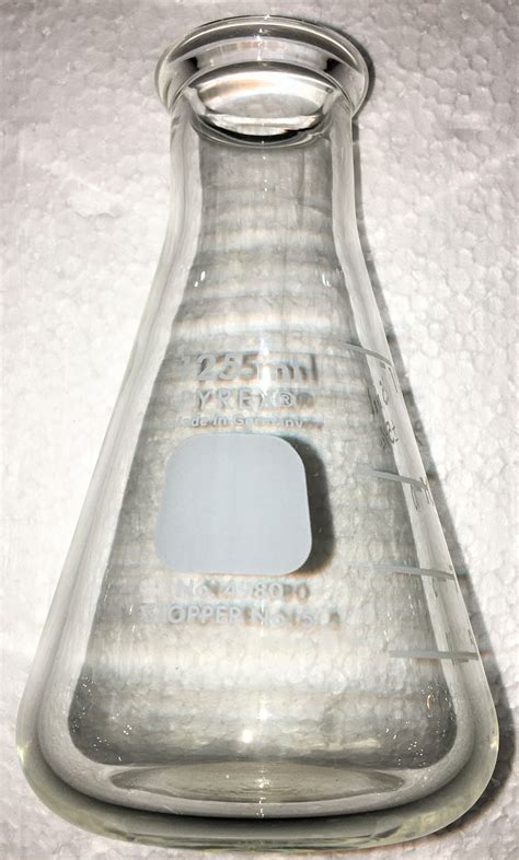 Used Corning Pyrex Graduated Erlenmeyer Flask Ml For Sale