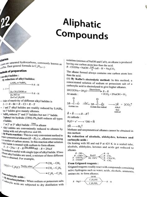 Aliphatic Compounds | PDF | Alkene | Methyl Group