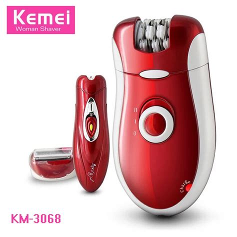 Kemei Epilator Women Rechargeable Shave Wool Device Electric