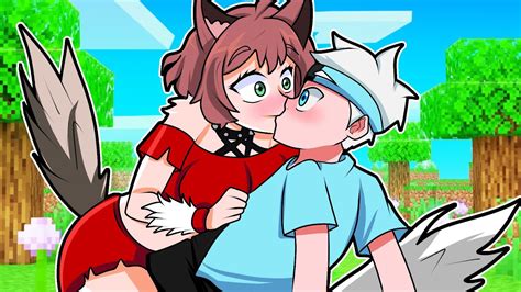 Goten Beijou A Garota Lobo No Minecraft Youtube