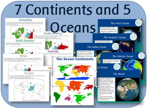 Ks Geography Locational Knowledge The Seven Continents And Five