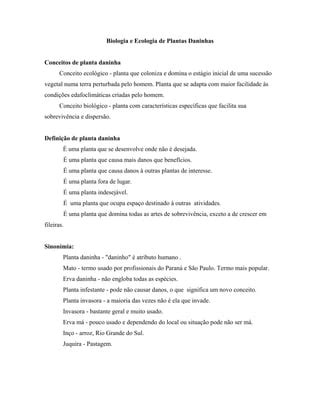 Apostila De Plantas Daninhas PDF