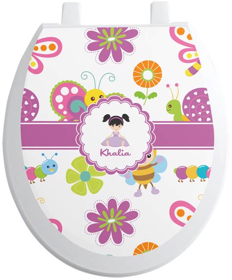 Custom Butterflies Toilet Seat Decal Personalized Youcustomizeit