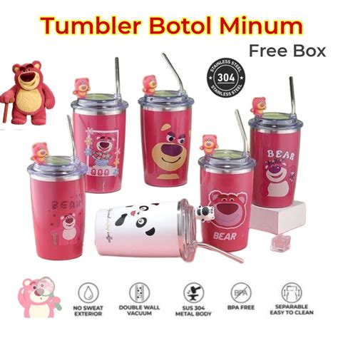 Jual Tumbler Gelas Stainless Lotso Termos Tumbler Motif Lotso Ml