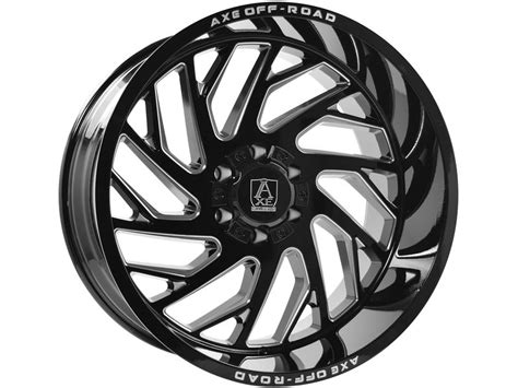 Axe Offroad Milled Gloss Black Zeus Wheels Rugged Ridge