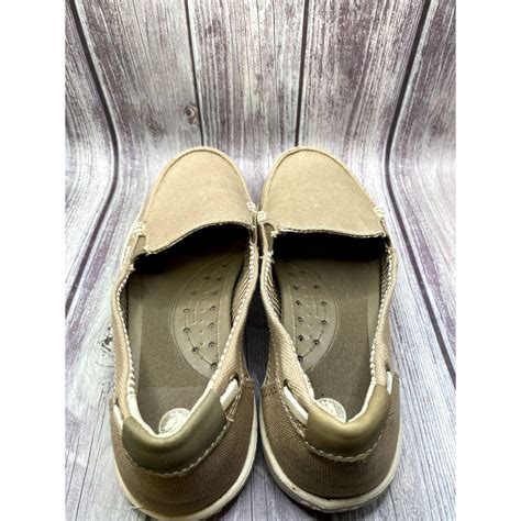 Crocs Walu Canvas Loafers Boat Shoes Slip On Womens Gem