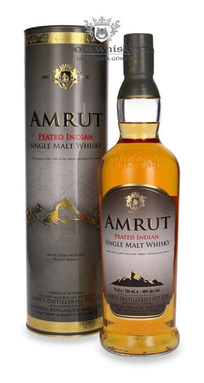 Amrut Peated Indian Single Malt Whisky 46 0 7l Dom Whisky