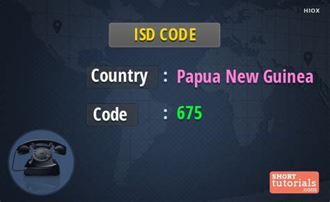 Papua New Guinea ISD Code