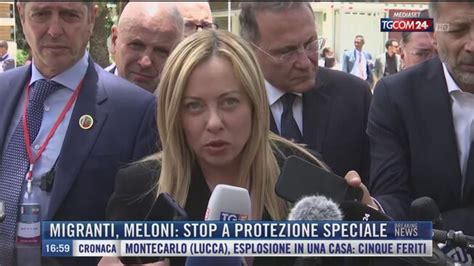 Breaking News Delle 17 00 Migranti Meloni Stop A Protezione Speciale