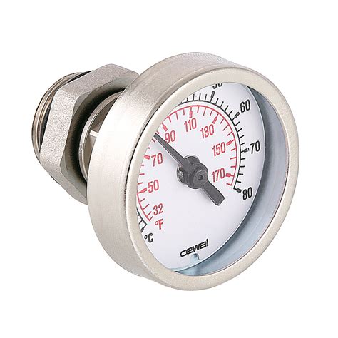 Термометр погружной VALTEC 1/2" 41 мм с погружной гильзой 50 мм ...